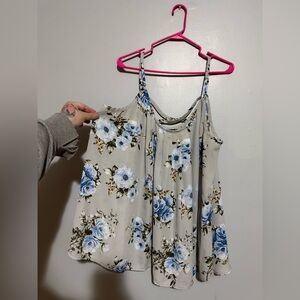 Torrid Blue Floral Camisole Top